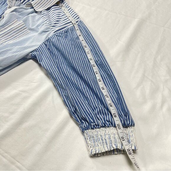 Women’s Blue & White Striped Utility Dress Size Small - Picture 13 of 16